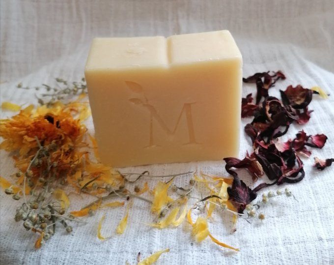 Le Mirifique - Savon Bio Calendula - lait de chèvre - 140 gr -fabrication artisanale française